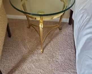 Side table. Excellent weight & quality.  24 x 23 h $95