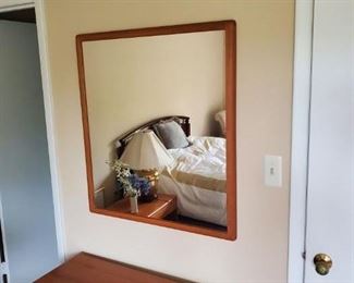Wall mirror goes with the dresser. 