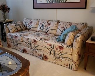 Floral sofa