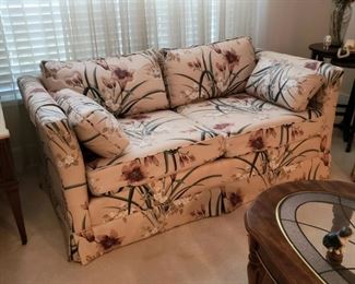 Floral settee