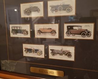 1923 automobiles tobacco trading cards