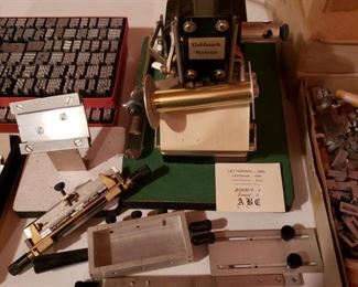 Goldmark letter press system and accessories 