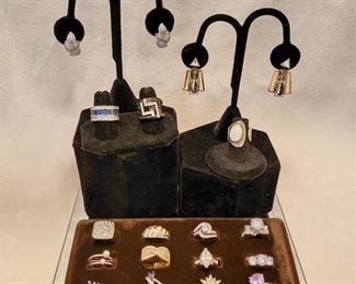 Swarovski earrings and sterling jewelry