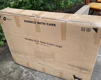 Richell Wood End Table Dog Crate Large NIB
25.7 X 23.8, 1.36 Between slats, for Dogs up to 88lbs
$150
