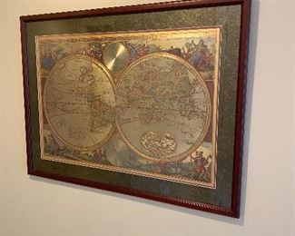HISTORICAL WORLD MAP FROM ITALY