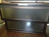 Metal/Glass 2 drawer lateral cabinet $250