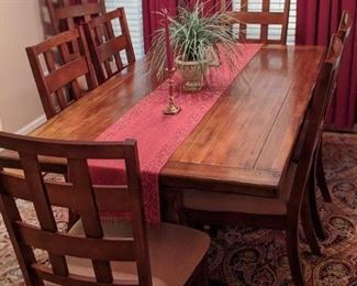 Dining Room Table and Eight Chairs