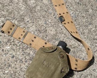 WW2 Belt with Canteen
