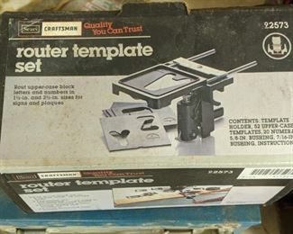 Craftsman Router Template Set