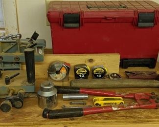 Hammers, Bolt Cutters, Measuring Tapes