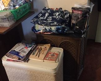 Sewing machine, fabric & notions.