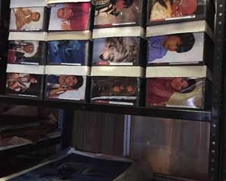 Hundreds of greeting cards.