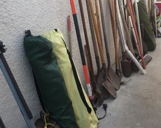Lawn and garden tools.