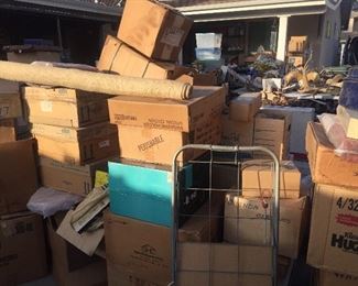 Still unpacking boxes.