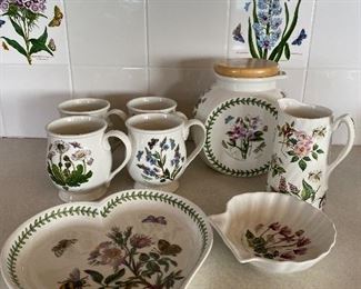 Various Portmeirion Botanic dishes