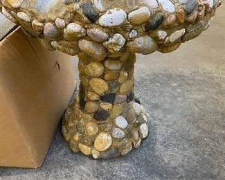 Stone birdbath