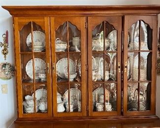 Beautiful maple china cabinet