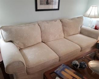 formal white couch
