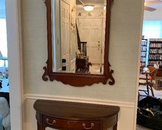 $150 - Matching chippendale style wood mirror