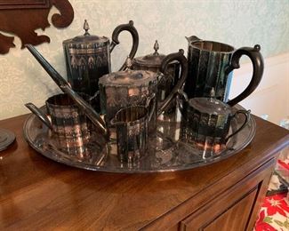 $250 Paul Revere Lunt Silverplate tea and coffee service