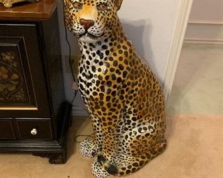 $200 - Large Ceramic Cheetah sculpture
