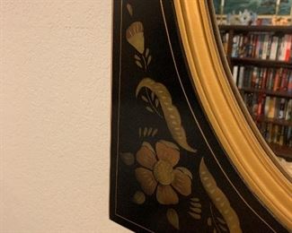 flower detail on mirror