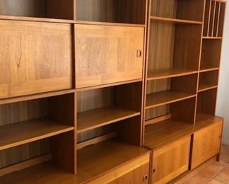 Mid Century Danish Modern Teak Wall Units by Domino Mobler