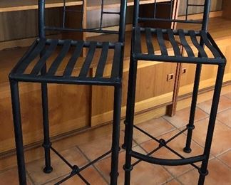 Set/2 Bar Stools Metal