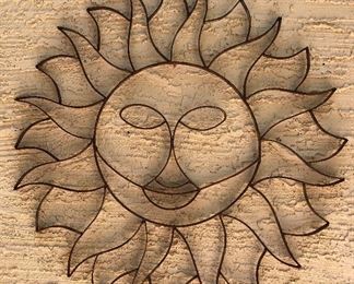 Assorted Metal Yard Art: Sun