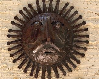 Assorted Metal Yard Art: Sun