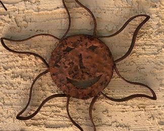 Assorted Metal Yard Art: Sun
