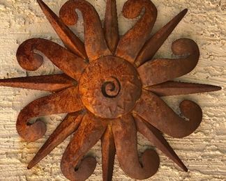 Assorted Metal Yard Art: Sun