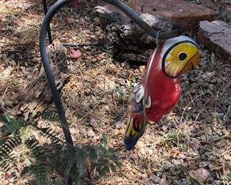 Assorted Yard Art: Parrot