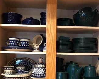 Pottery from Portugal, Green Dinnerware