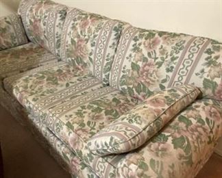 Sleeper Sofa, Assorted Wall Décor 