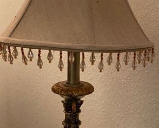 Table Lamp with Decorative Lampshade