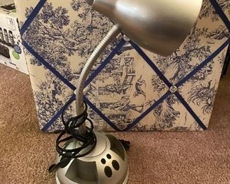 Picture Fabric Board, Desk Lamp