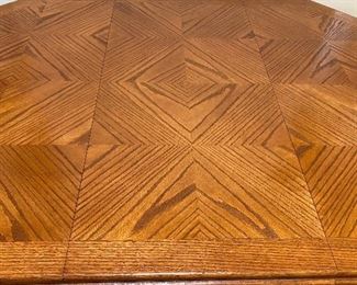 Oak Dinnette Table with Four Chairs