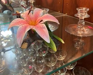 Porcelain Tiger Lilly Flower