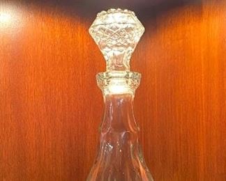 Crystal Wide Base Decanter
