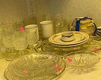 Assorted Glassware, Serving Dishes