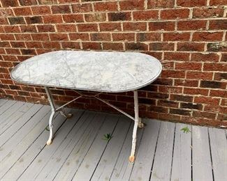 French Marble Bistro table 