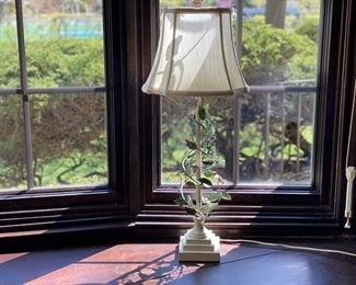 Vintage tole floral lamp #3 95.00