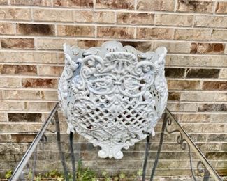 cast aluminum planter 50.00