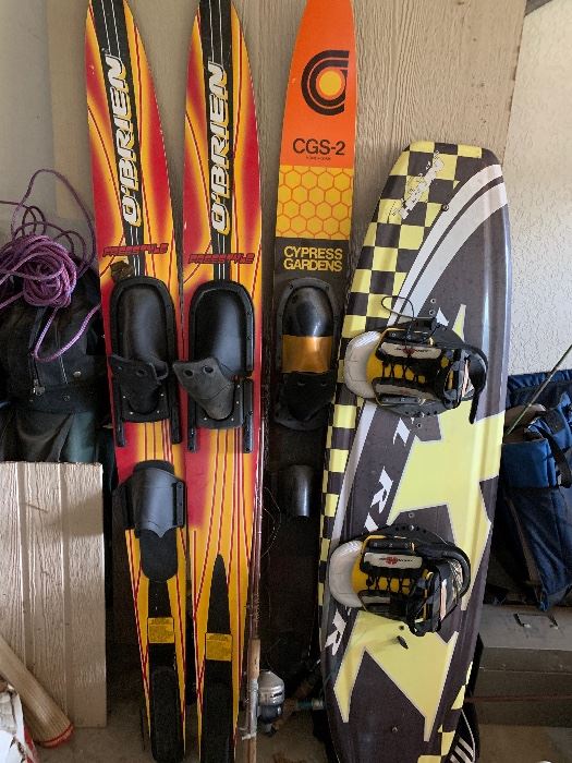 obrien water skis and Nash sports wakeboard and slalom cypress gardens skis