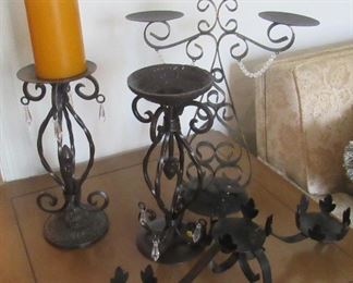 Lot  4 - Four candle holders $25.00       