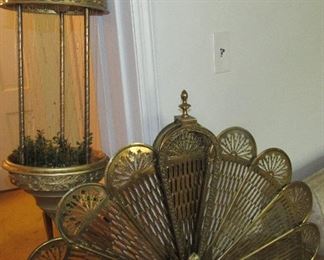 Lot 15 - Decorative Fireplace Cover/Hanging Plant Holder $25.00