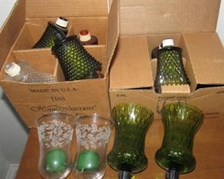 Lot 36 - Large Lot of glass Candle Holders Etc. $20.00  