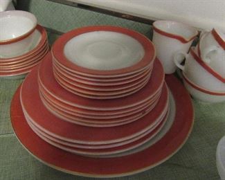 Lot 60 - Peach Plate Set & Tea Set next picture $20.00  
