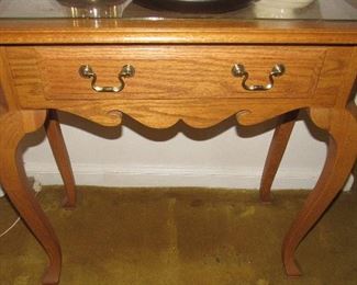 Lot 90 - Small wood table - 40.00                            